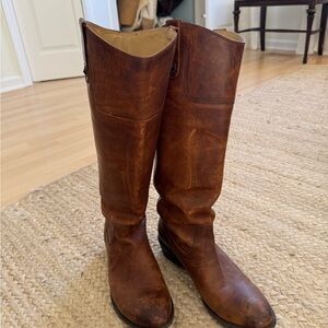 Frye Brown Heeled Boots